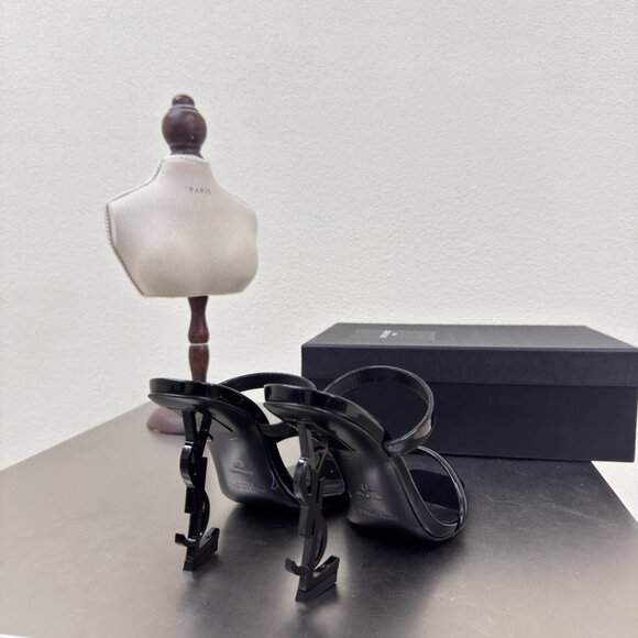 Exclusive Saint Laurent Black Opyum Stilettos - Picture 8 of 9